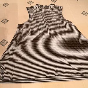 Long striped sweater